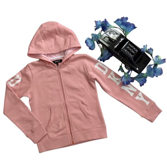 DKNY NWOT Full Zip Performance Hoodie Girls 10 - Picture 1 of 8